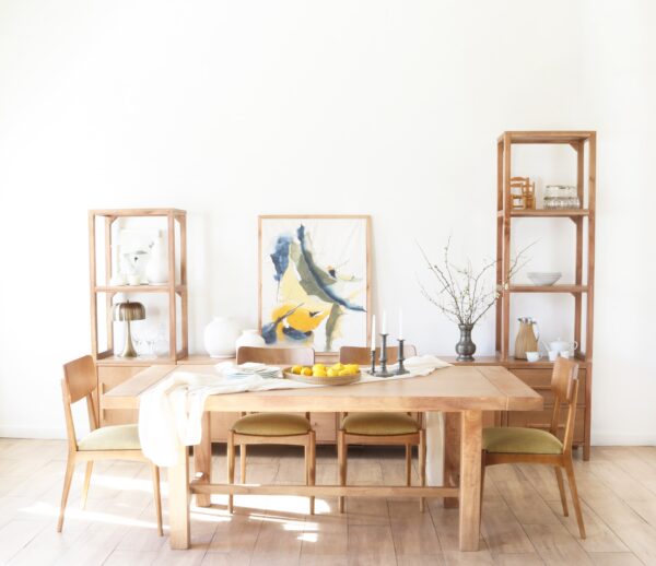 Modular Provance completo grande, con puertas cajones y estantes, ideal para living-comedor. Hecho en madera.