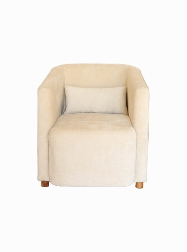 Poltrona London de tapizado beige