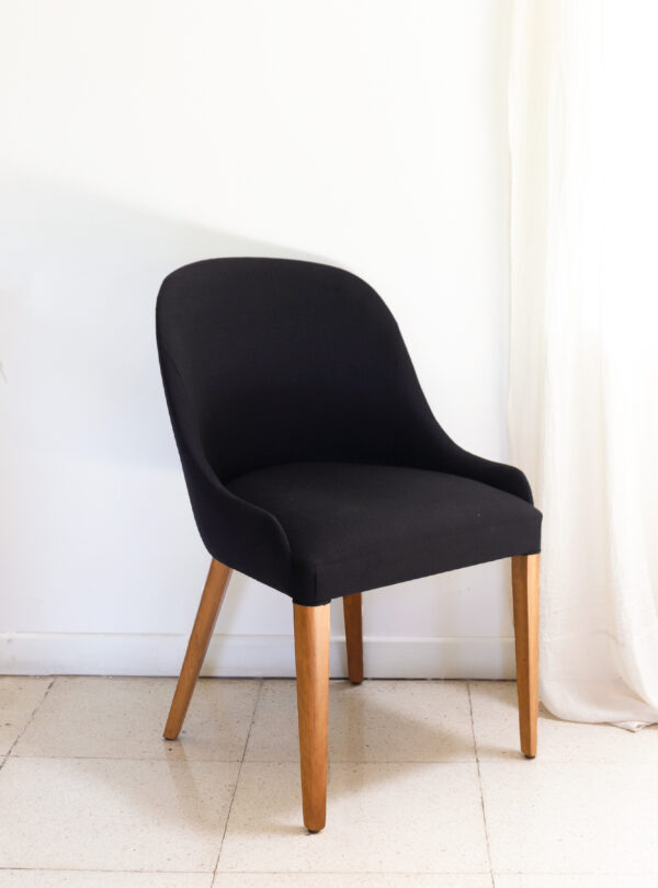 Imagen silla de color negro
